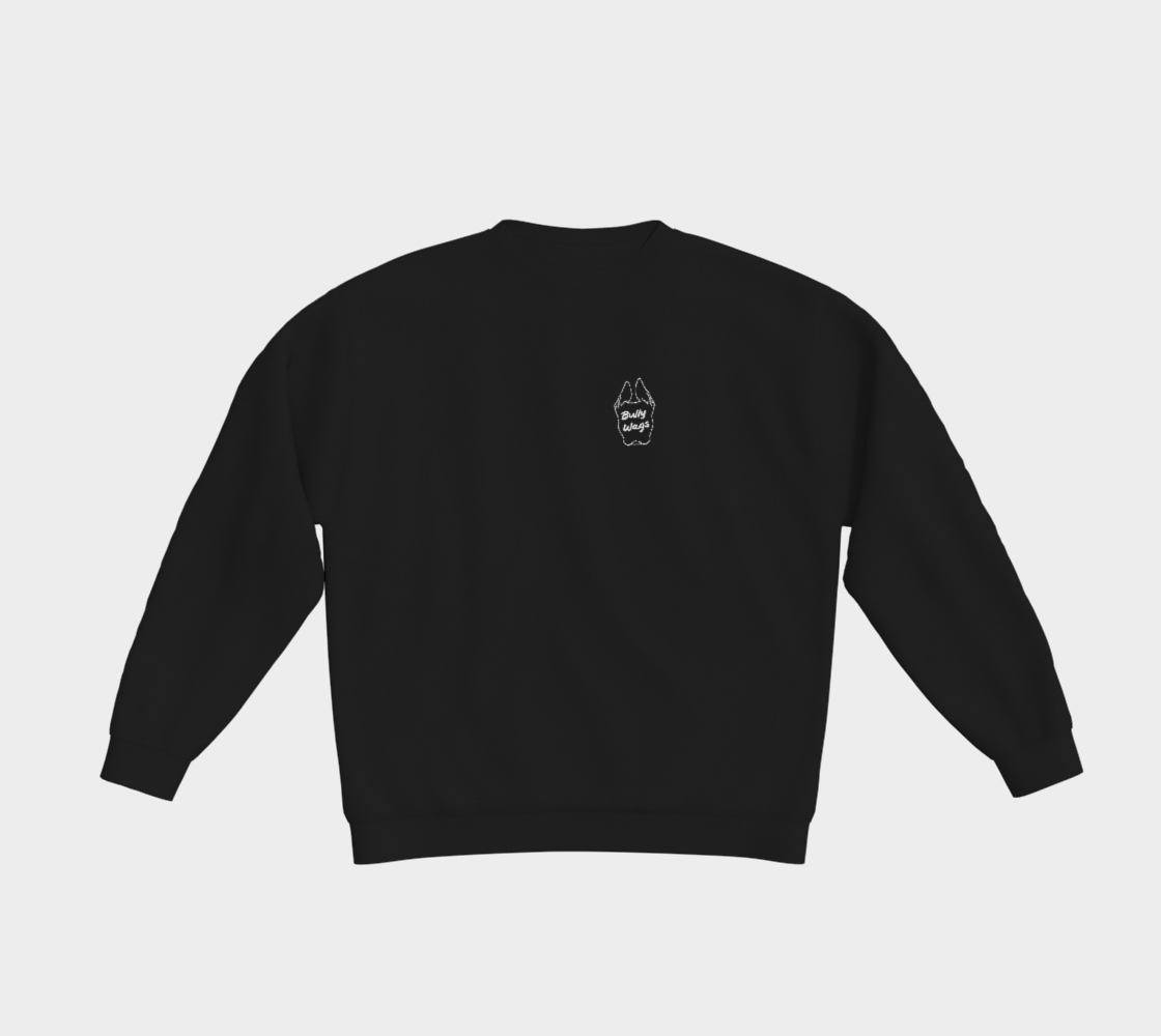Black Bully Wags hoodie featuring the Bully Wags logo on the front.