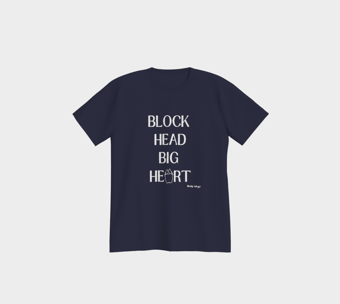 BLOCK HEAD, BIG HEART T-Shirt - Bully Wags