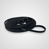 Waterproof PVC long line dog leash displayed on a white background.
