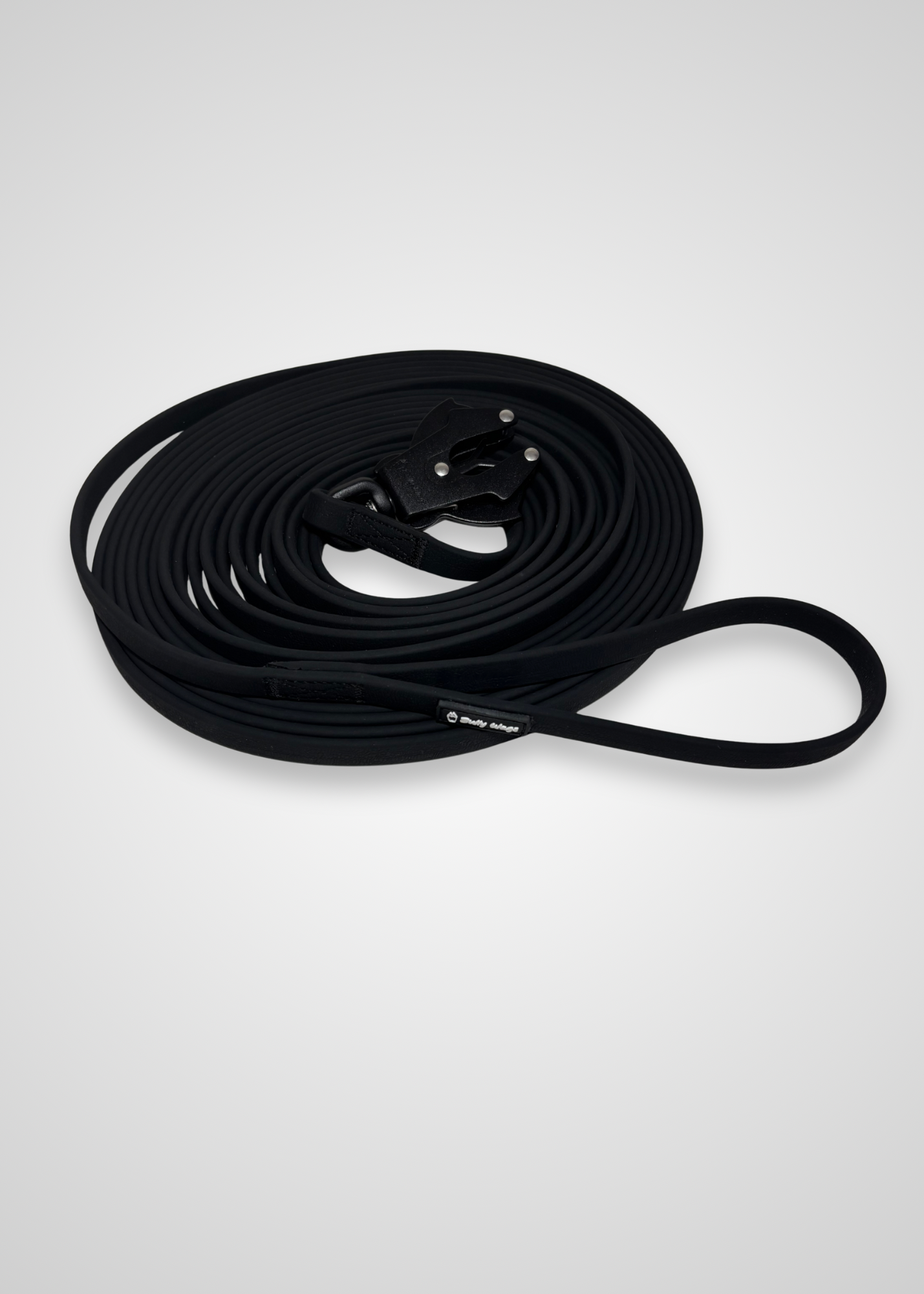 Waterproof PVC long line dog leash displayed on a white background.